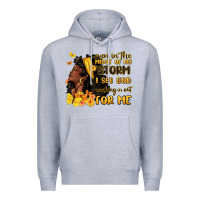 Heather Grey even in the midst of my storm i see god Premium Hoodie - MaliasSmallBusiness