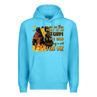 Ocean Blue even in the midst of my storm i see god Premium Hoodie - MaliasSmallBusiness