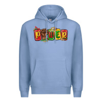 Colony Blue power juneteenth Premium Hoodie - MaliasSmallBusiness