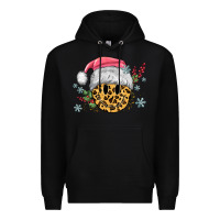 Black leopard smiley face Premium Hoodie - MaliasSmallBusiness
