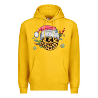 Lemon leopard smiley face Premium Hoodie - MaliasSmallBusiness