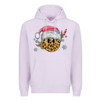 Lilac leopard smiley face Premium Hoodie - MaliasSmallBusiness