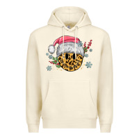 Sandshell leopard smiley face Premium Hoodie - MaliasSmallBusiness
