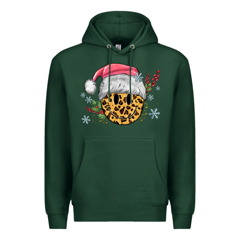 Leopard Smiley Face Premium Hoodie by MaliasSmallBusiness | Teevron