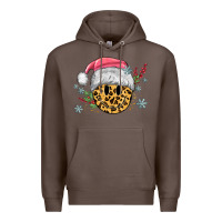 Coffee leopard smiley face Premium Hoodie - MaliasSmallBusiness
