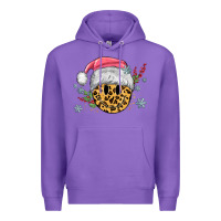Purple leopard smiley face Premium Hoodie - MaliasSmallBusiness