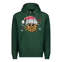 Sports Green leopard smiley face Premium Hoodie - MaliasSmallBusiness