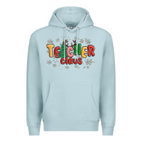 Blue Mist teacher claus Premium Hoodie - MaliasSmallBusiness