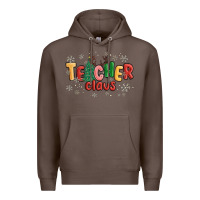 Coffee teacher claus Premium Hoodie - MaliasSmallBusiness