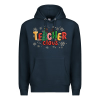 Navy teacher claus Premium Hoodie - MaliasSmallBusiness