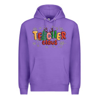 Purple teacher claus Premium Hoodie - MaliasSmallBusiness