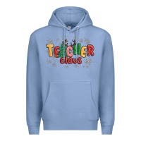 Colony Blue teacher claus Premium Hoodie - MaliasSmallBusiness