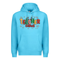 Ocean Blue teacher claus Premium Hoodie - MaliasSmallBusiness