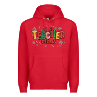 Red teacher claus Premium Hoodie - MaliasSmallBusiness