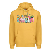 Mustard tis the season snowman and christmas cake Premium Hoodie - MaliasSmallBusiness