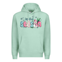 Seafoam tis the season snowman and christmas cake Premium Hoodie - MaliasSmallBusiness