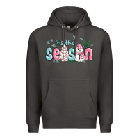 Smoke tis the season snowman and christmas cake Premium Hoodie - MaliasSmallBusiness