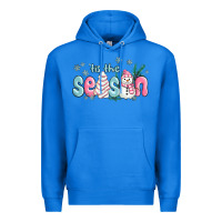 True Royal tis the season snowman and christmas cake Premium Hoodie - MaliasSmallBusiness