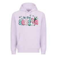 Lilac tis the season snowman and christmas cake Premium Hoodie - MaliasSmallBusiness