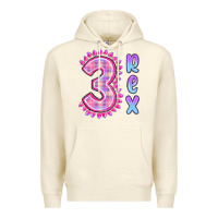 Sandshell 3 rex pink dinosaur Premium Hoodie - MaliasSmallBusiness