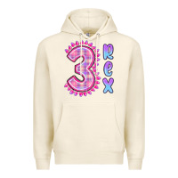 Tofu 3 rex pink dinosaur Premium Hoodie - MaliasSmallBusiness