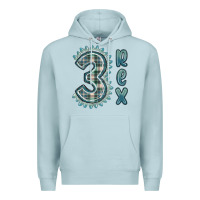 Blue Mist 3 rex green dinosaur Premium Hoodie - MaliasSmallBusiness