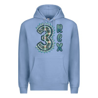 Colony Blue 3 rex green dinosaur Premium Hoodie - MaliasSmallBusiness