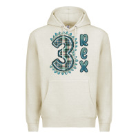 Oatmeal Heather 3 rex green dinosaur Premium Hoodie - MaliasSmallBusiness
