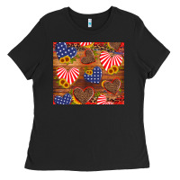 Black america heart Ladies Tee - Artiststas