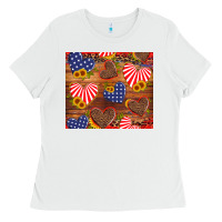 White america heart Ladies Tee - Artiststas