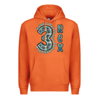 Carrot 3 rex green dinosaur Premium Hoodie - MaliasSmallBusiness