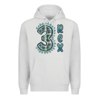Dove Grey 3 rex green dinosaur Premium Hoodie - MaliasSmallBusiness