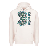 Pale Pink 3 rex green dinosaur Premium Hoodie - MaliasSmallBusiness