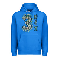 True Royal 3 rex green dinosaur Premium Hoodie - MaliasSmallBusiness