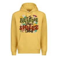 Antique Gold be the reason someone smiles today Premium Hoodie - MaliasSmallBusiness