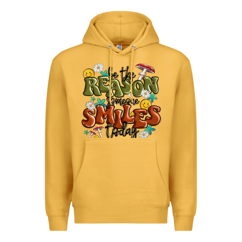 Be The Reason Someone Smiles Today Premium Hoodie by MaliasSmallBusiness | Teevron