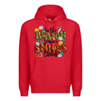 Red be the reason someone smiles today Premium Hoodie - MaliasSmallBusiness