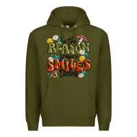 Army Green be the reason someone smiles today Premium Hoodie - MaliasSmallBusiness