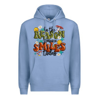 Colony Blue be the reason someone smiles today Premium Hoodie - MaliasSmallBusiness