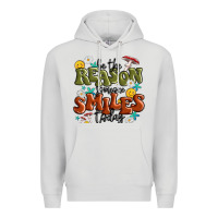Dove Grey be the reason someone smiles today Premium Hoodie - MaliasSmallBusiness