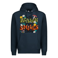 Navy be the reason someone smiles today Premium Hoodie - MaliasSmallBusiness