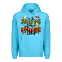 Ocean Blue be the reason someone smiles today Premium Hoodie - MaliasSmallBusiness