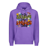 Purple be the reason someone smiles today Premium Hoodie - MaliasSmallBusiness