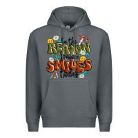 Rock be the reason someone smiles today Premium Hoodie - MaliasSmallBusiness