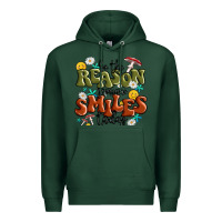 Sports Green be the reason someone smiles today Premium Hoodie - MaliasSmallBusiness