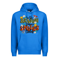 True Royal be the reason someone smiles today Premium Hoodie - MaliasSmallBusiness