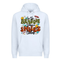 White be the reason someone smiles today Premium Hoodie - MaliasSmallBusiness