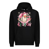 Black pink santa 'tis the season Premium Hoodie - MaliasSmallBusiness
