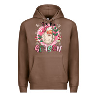 Chestnut pink santa 'tis the season Premium Hoodie - MaliasSmallBusiness