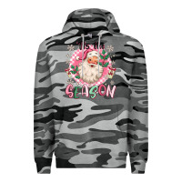 Slate Camo pink santa 'tis the season Premium Hoodie - MaliasSmallBusiness